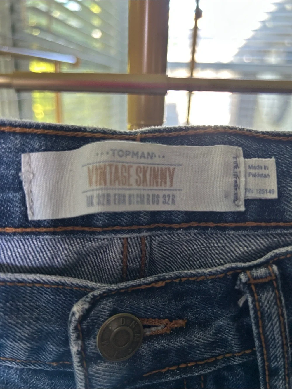 Topman Indigo Skinny Jeans Men’s